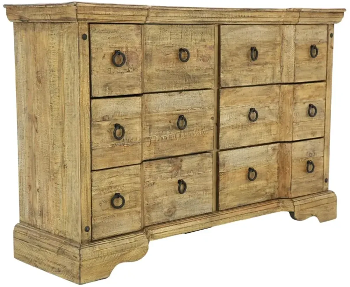 ST THOMAS WOOD TOP DRESSER