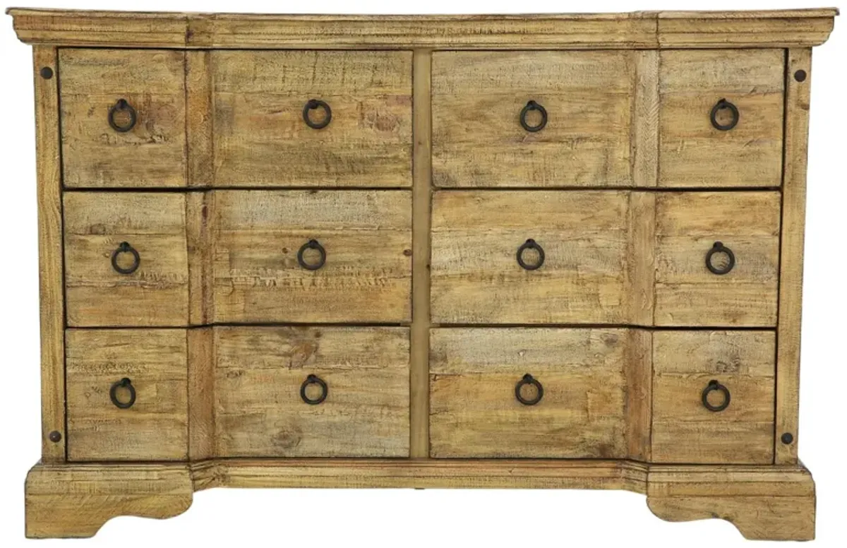 ST THOMAS WOOD TOP DRESSER