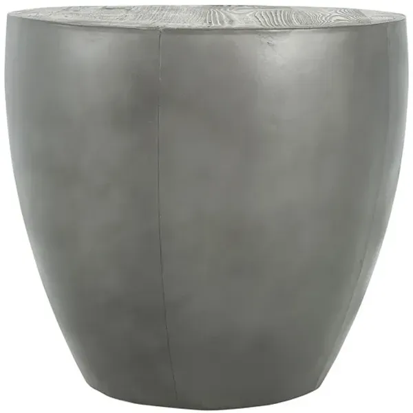 DRUM BASE ROUND END TABLE