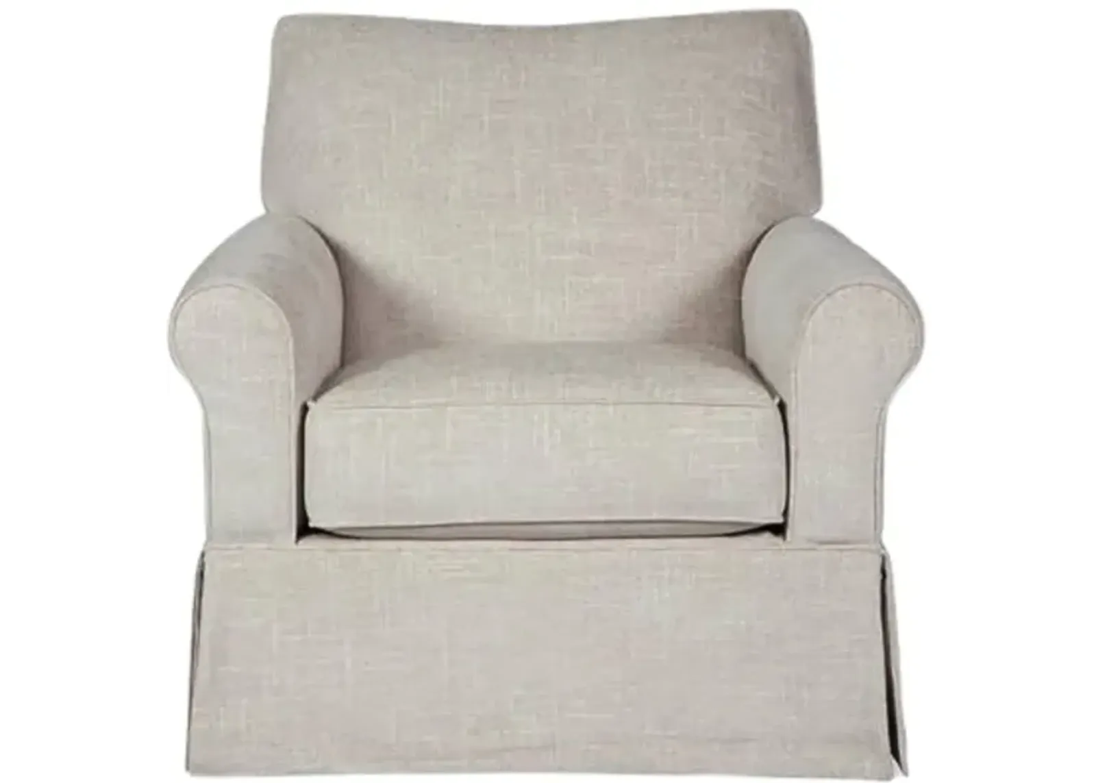 SEARCY QUARTZ SWIVEL GLIDER CHAIR