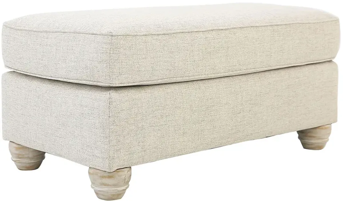 TRAEMORE LINEN OTTOMAN