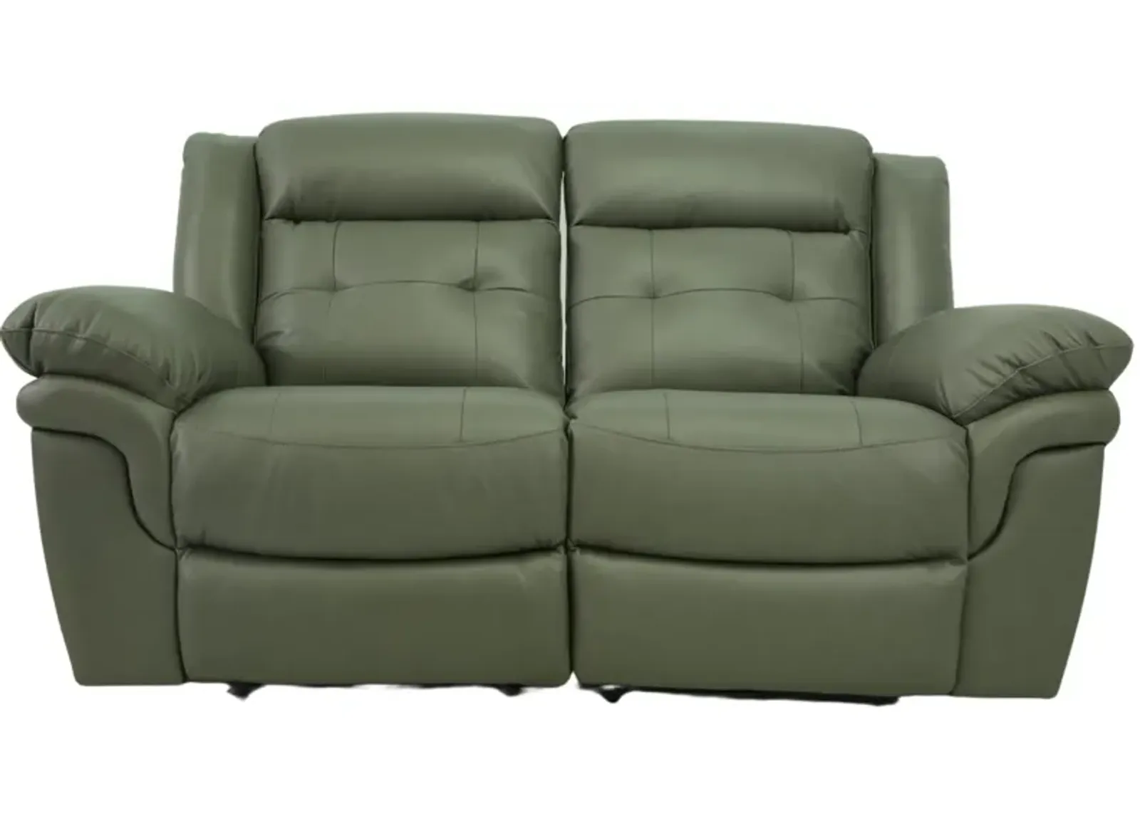 NEWBURY STONE LEATHER 1P POWER LOVESEAT