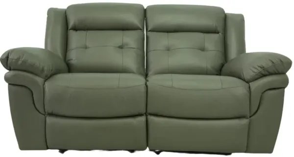 NEWBURY STONE LEATHER 1P POWER LOVESEAT