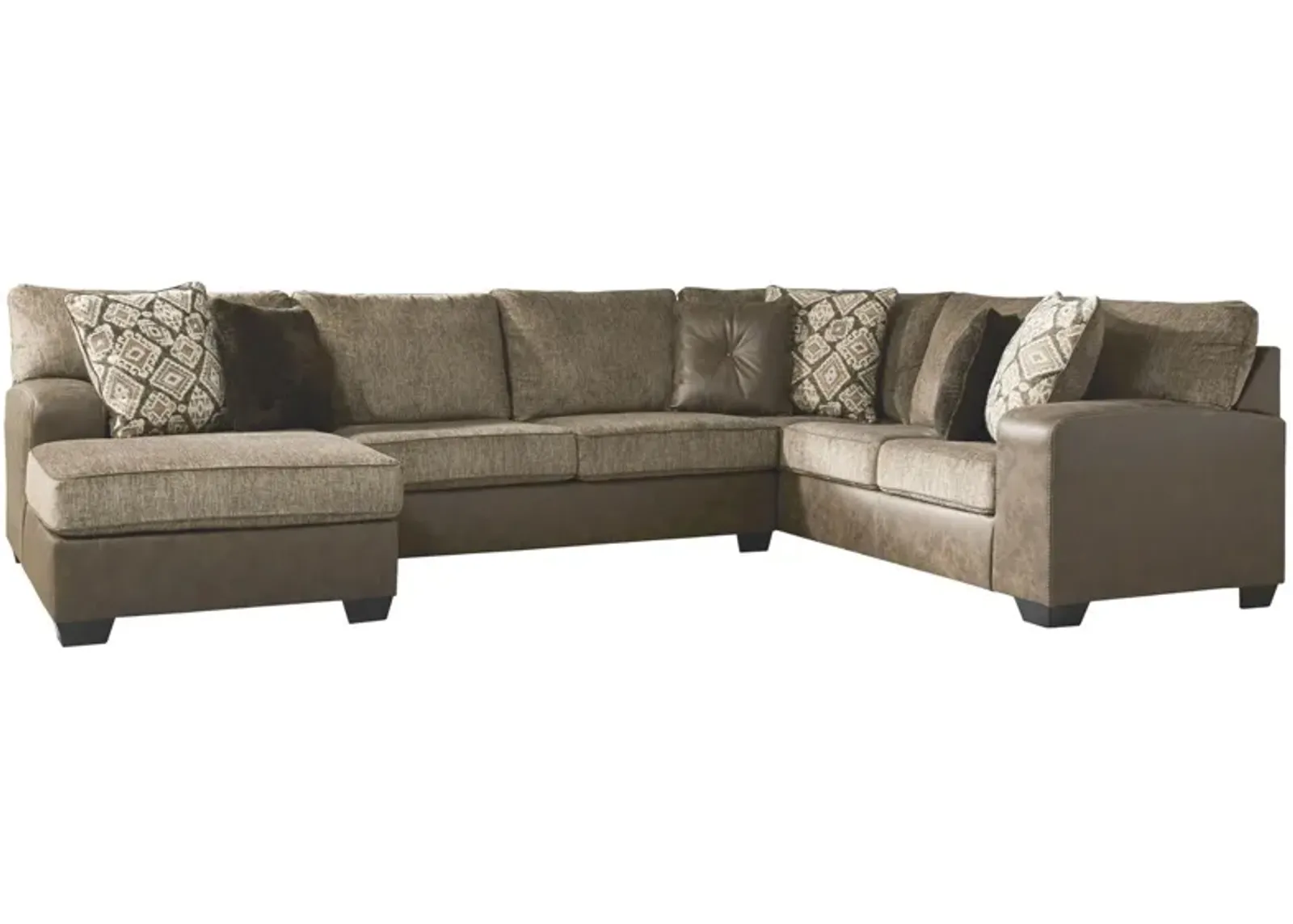 ABALONE CHOCOLATE 3 PIECE SECTIONAL