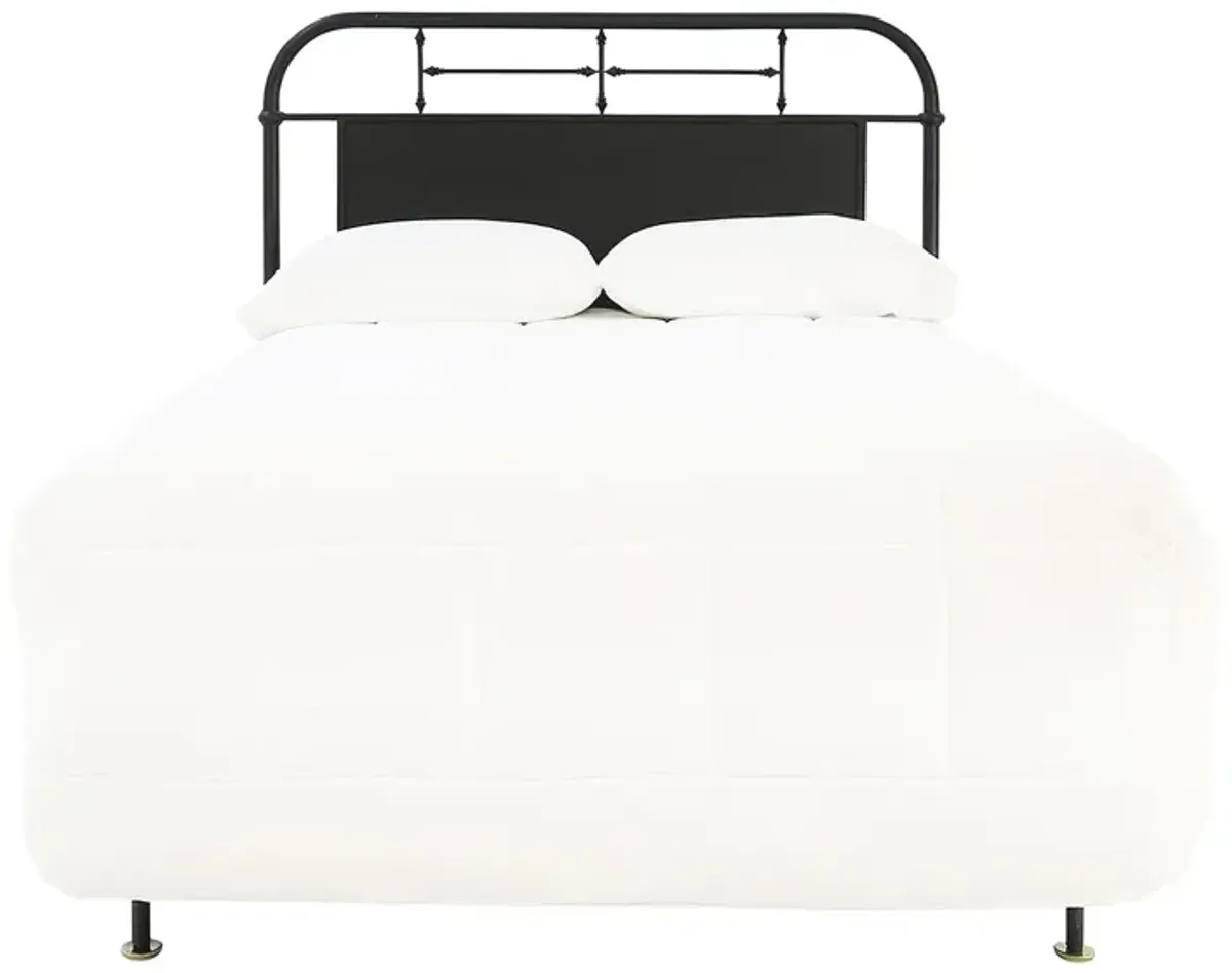 JOLENE VINTAGE BLACK FULL HEADBOARD