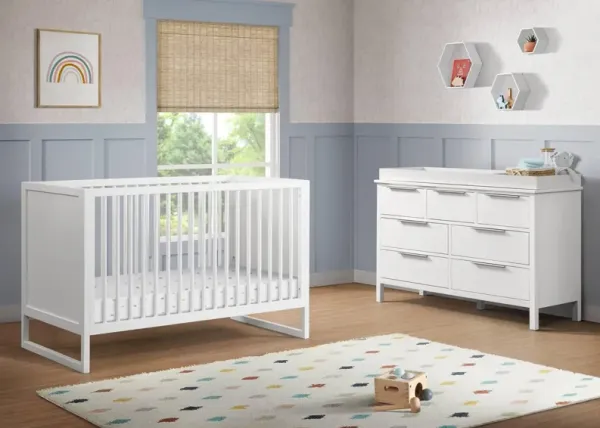 LAUREN CRIB WITH DRESSER AND TOPPER