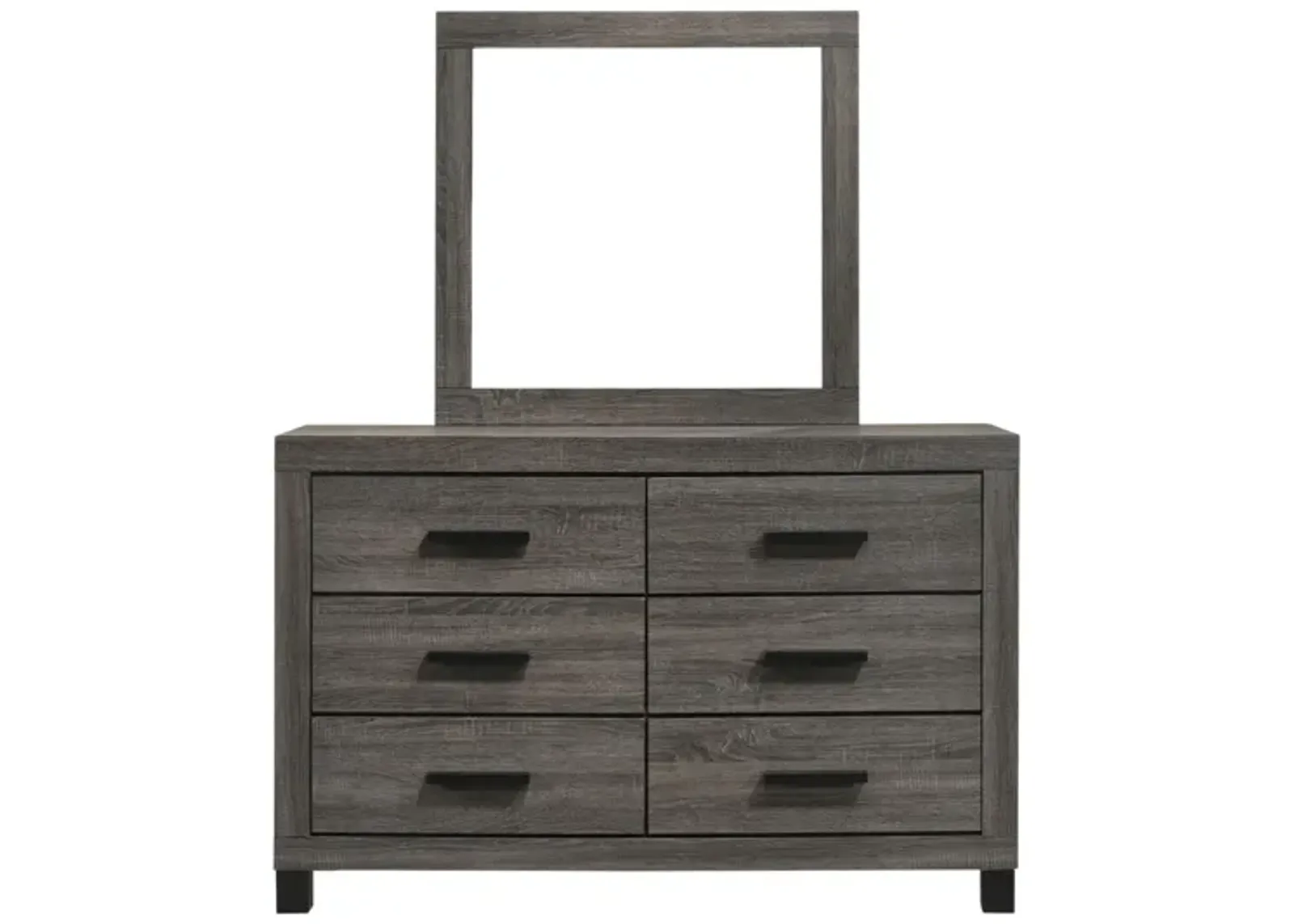 AMELIE GREY DRESSER AND MIRROR