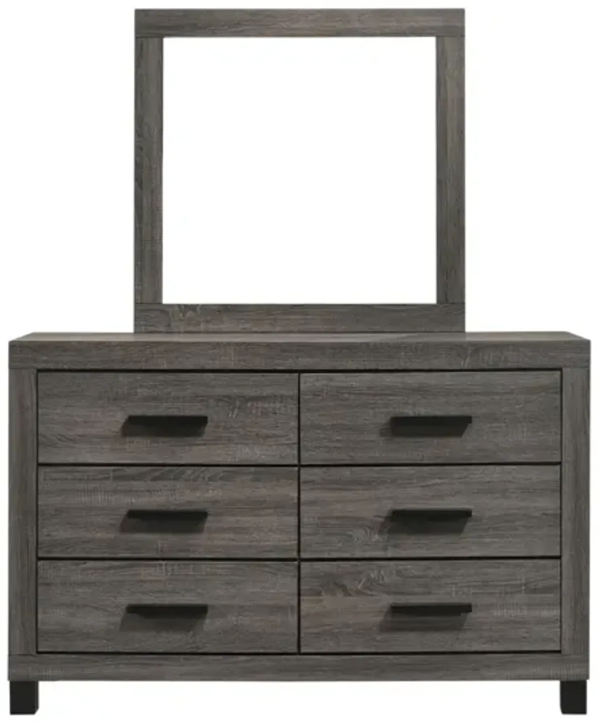 AMELIE GREY DRESSER AND MIRROR