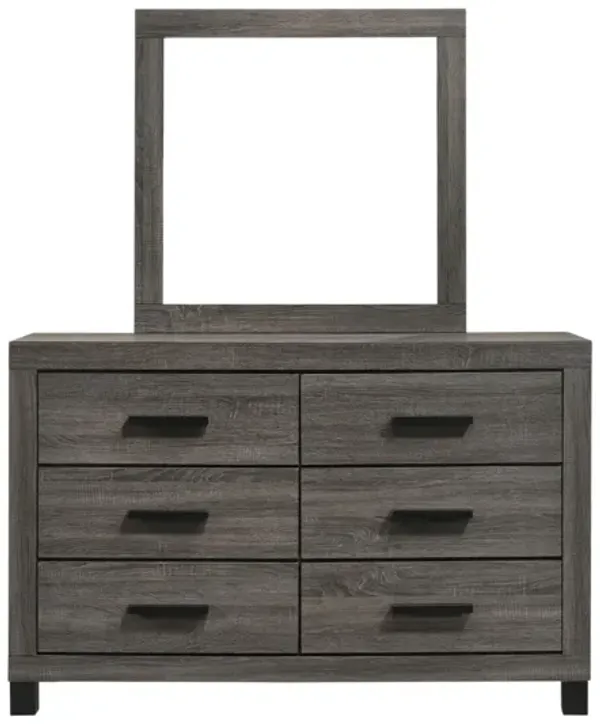 AMELIE GREY DRESSER AND MIRROR