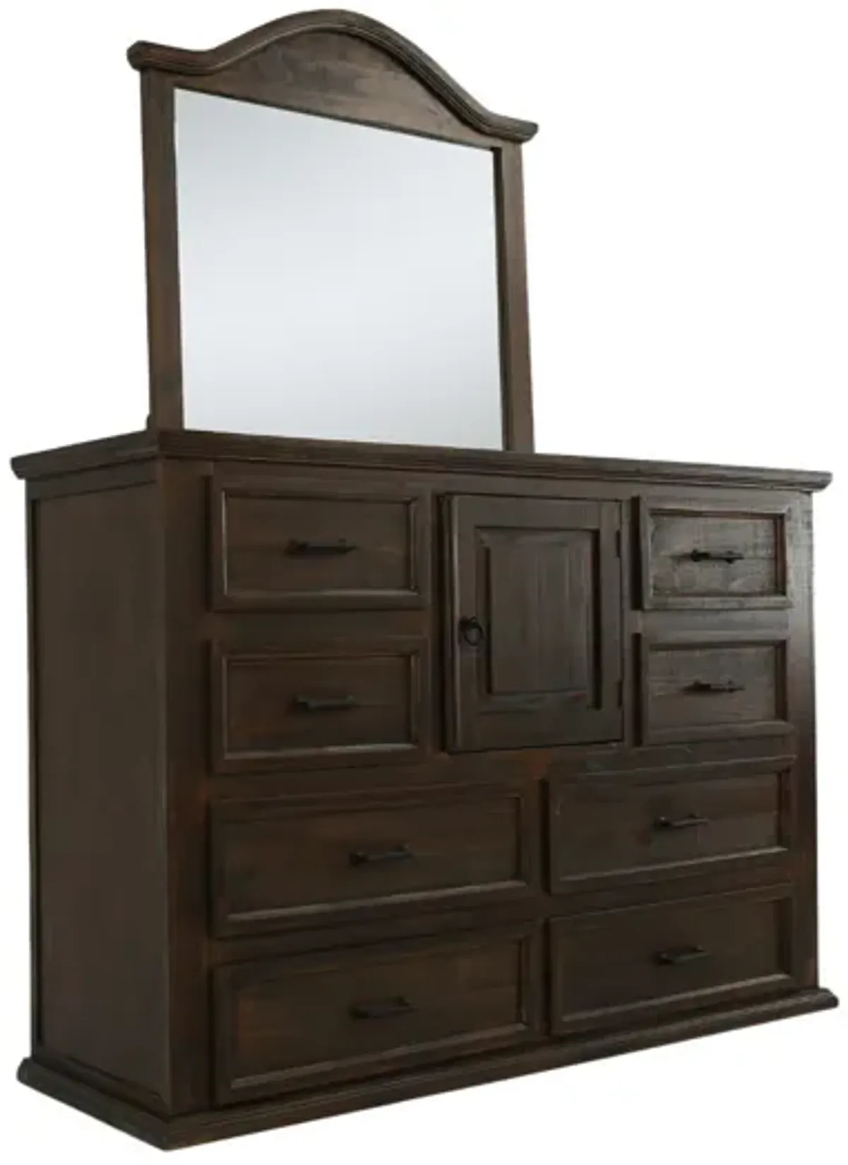 MANSION TOBACCO DRESSER AND MIRROR