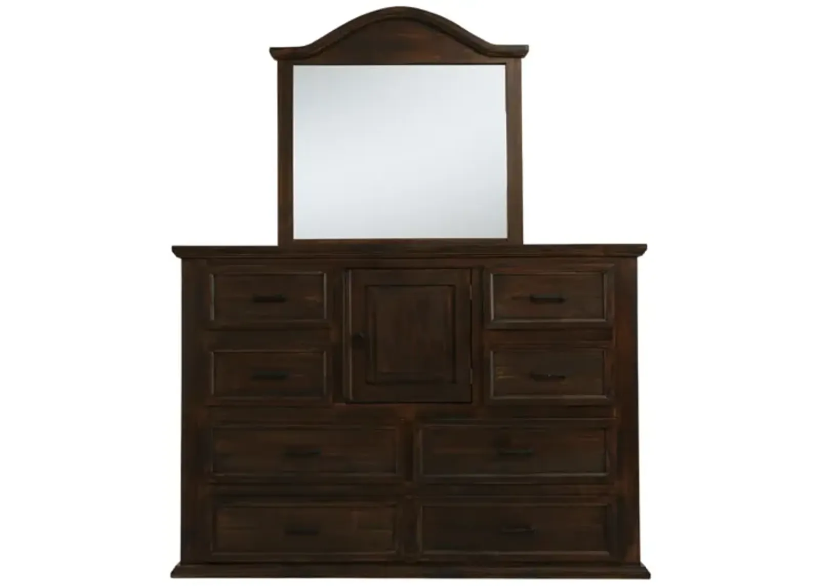 MANSION TOBACCO DRESSER AND MIRROR