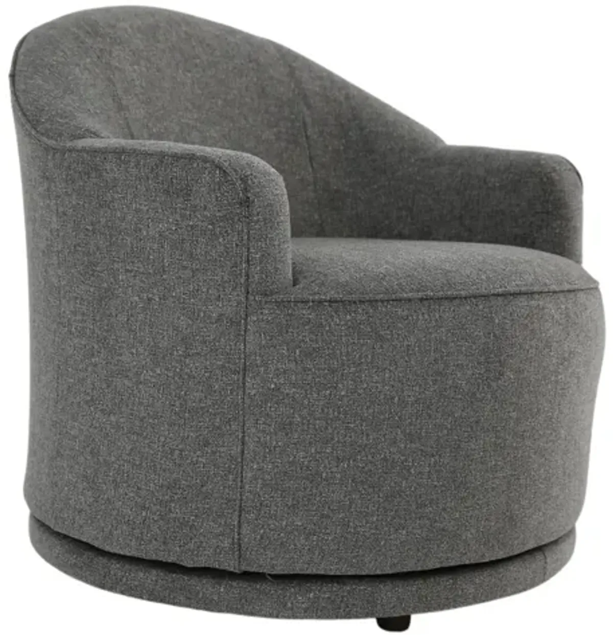 APRIL CHARCOAL SWIVEL BARREL CHAIR