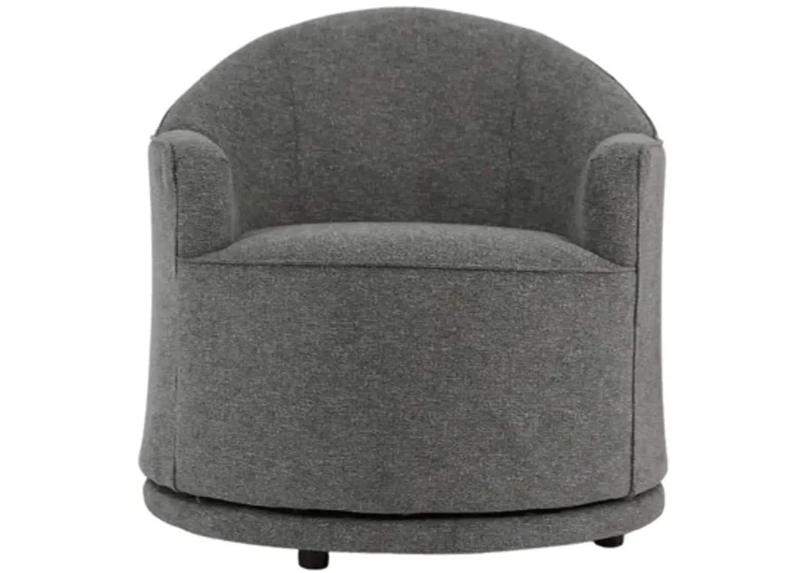 APRIL CHARCOAL SWIVEL BARREL CHAIR