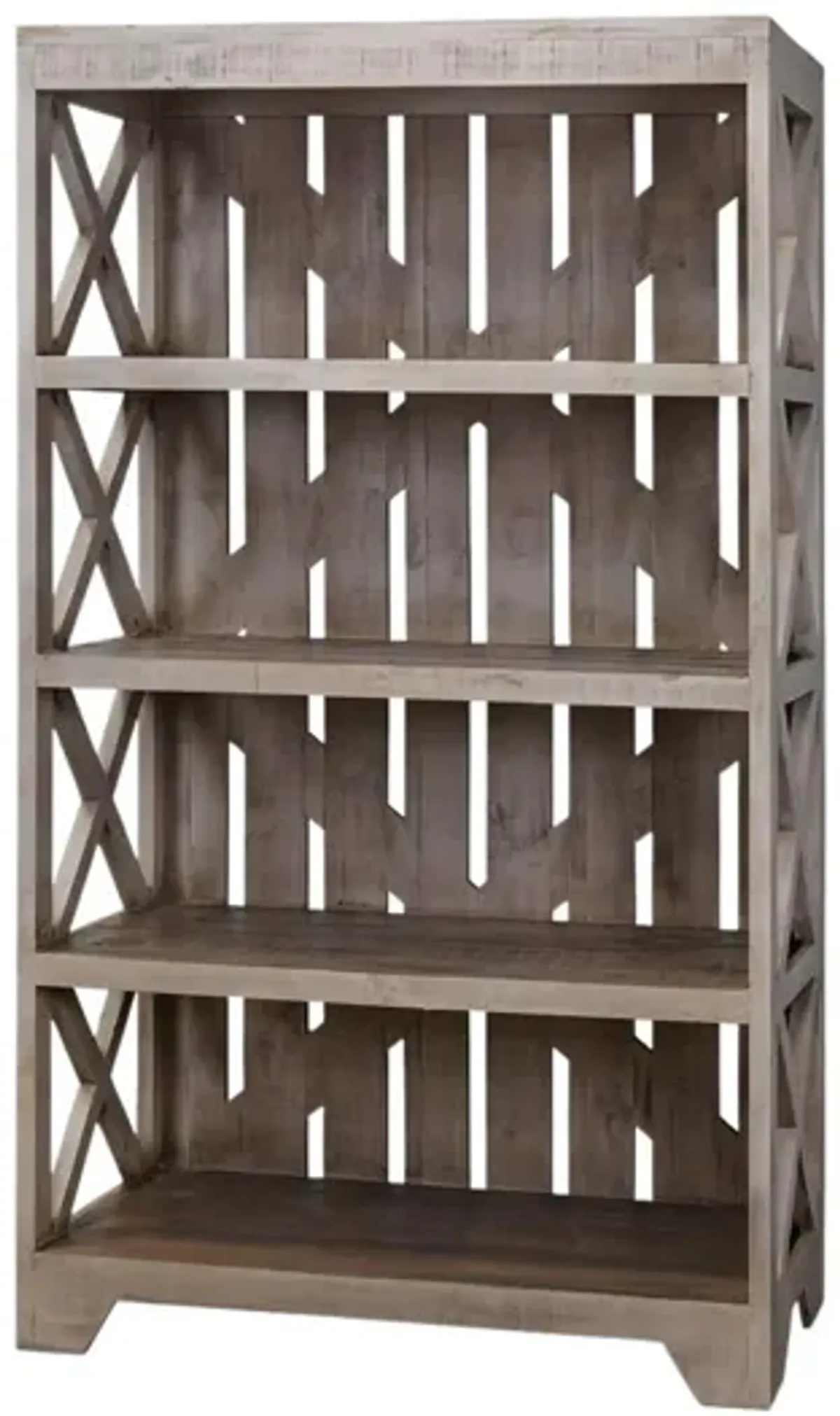 CRATE GRAY/TOBACCO BOOKCASE