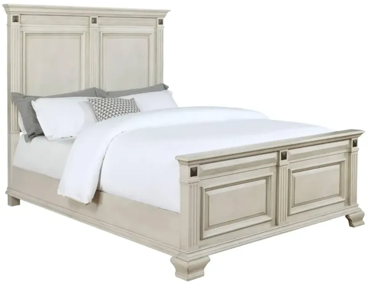 HALIFAX WHITE QUEEN BED