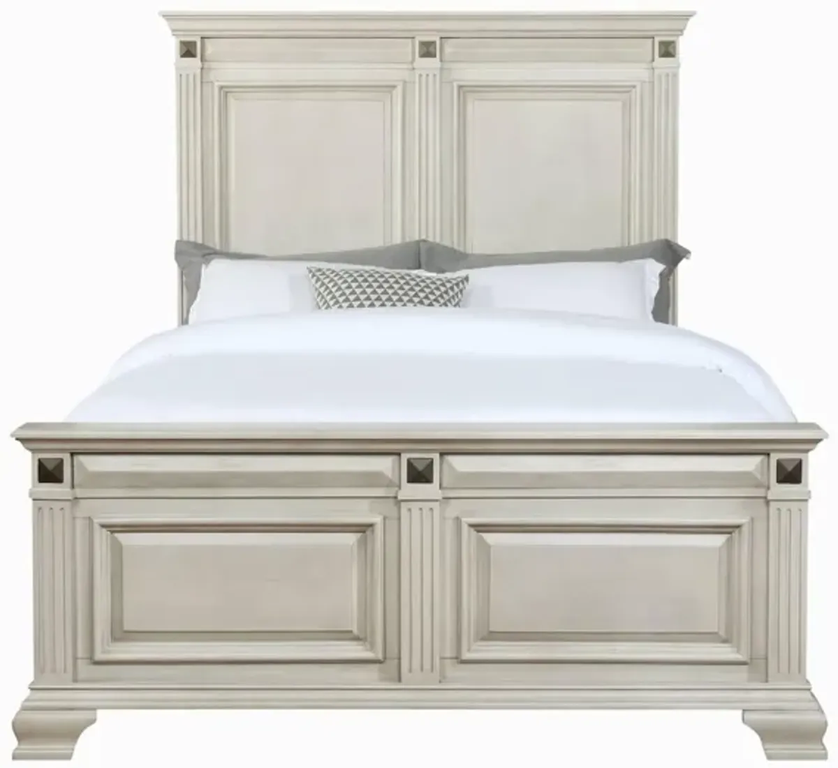 HALIFAX WHITE QUEEN BED