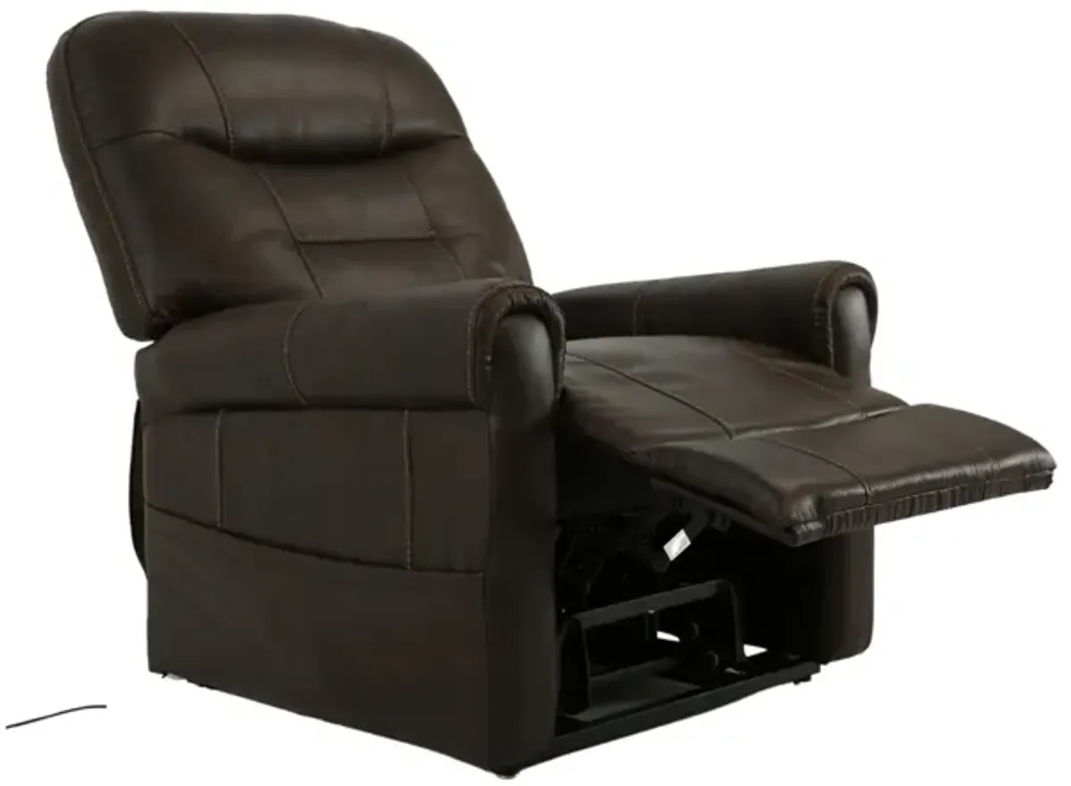 OTTAWA WALNUT POWER LIFT CHAIR w/HEAT & MASSAGE