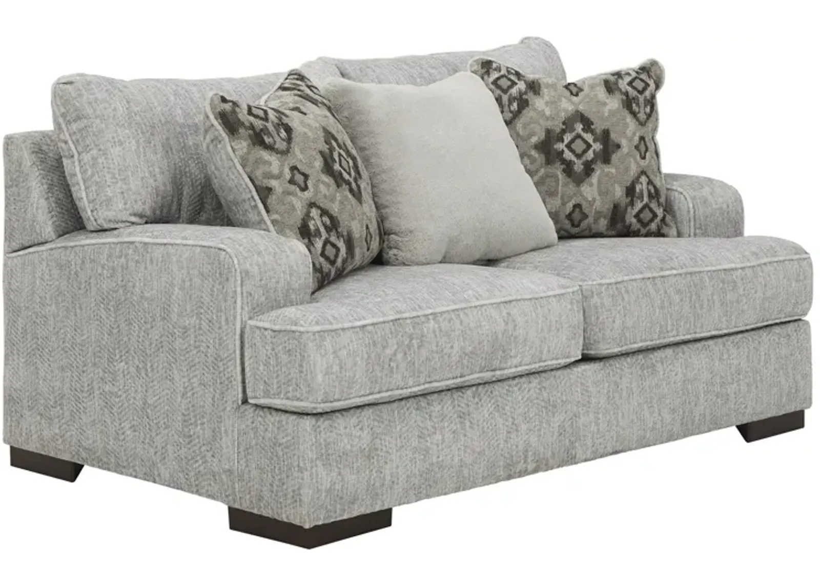 MERCADO PEWTER LOVESEAT