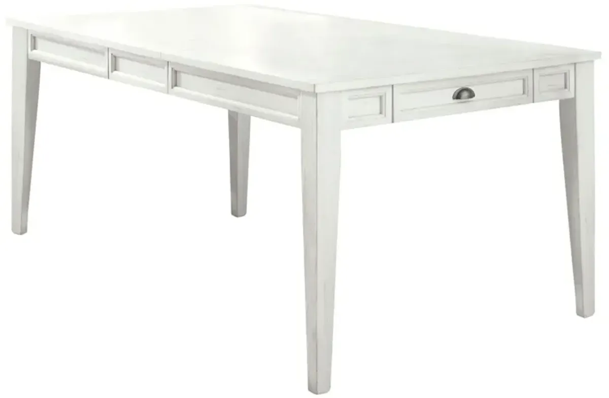 CAYLA ANTIQUE WHITE DINING TABLE