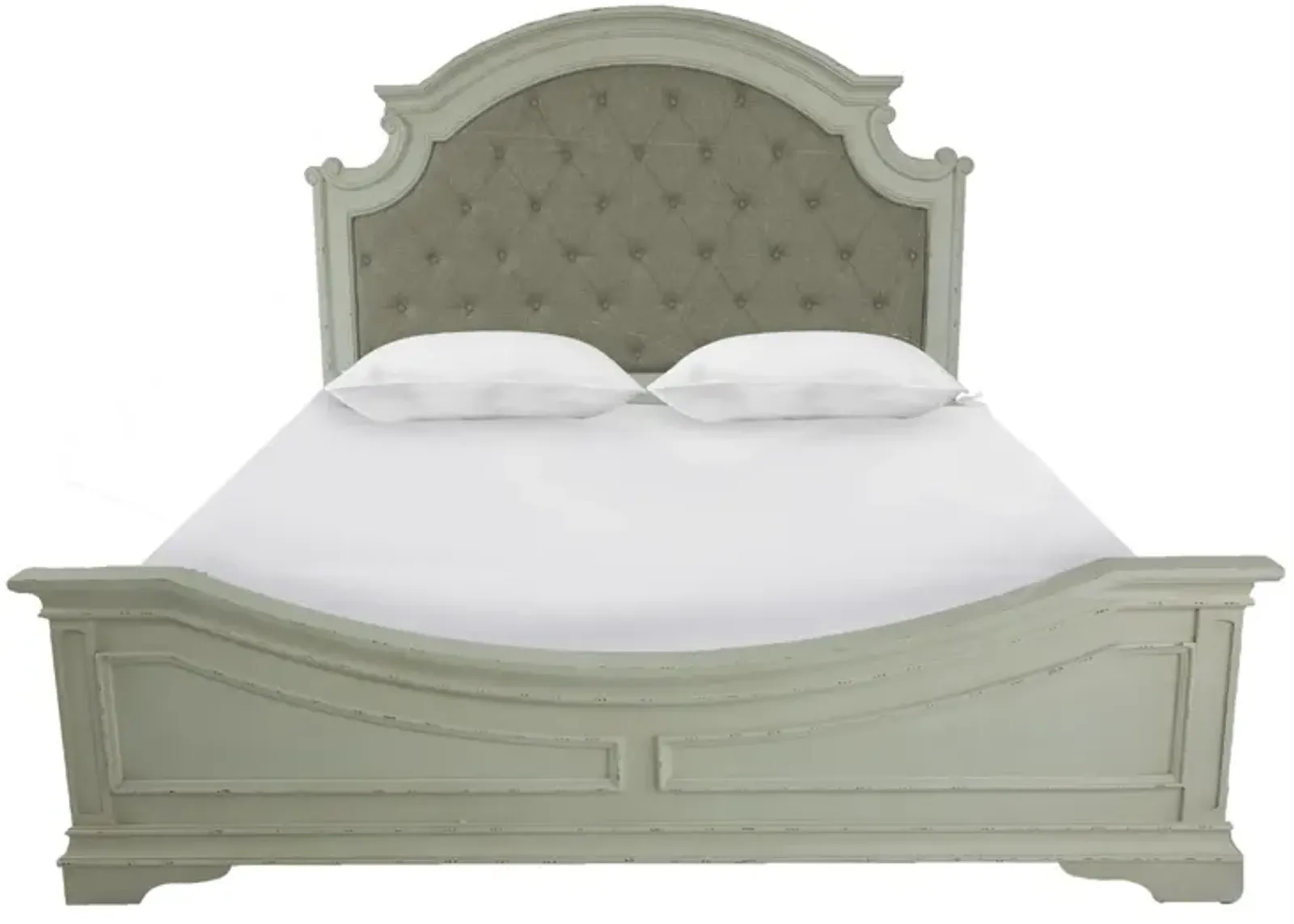 HAVEN WHITE KING UPHOLSTERED BED