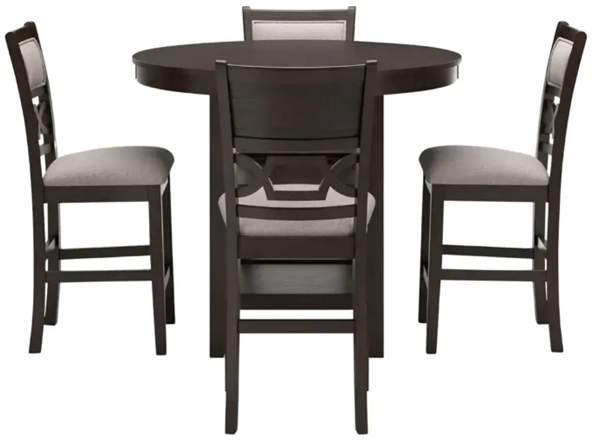 LANGWEST 5 PIECE COUNTER HEIGHT DINING SET