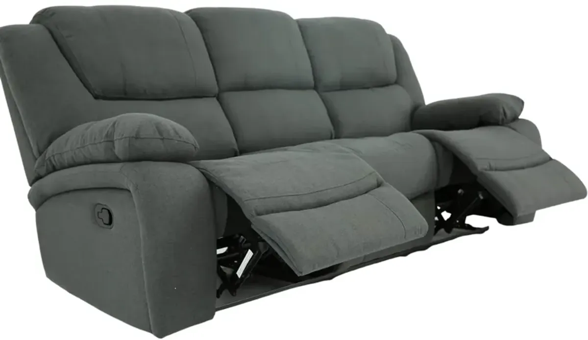 EASTON CHARCOAL RECLINING SOFA