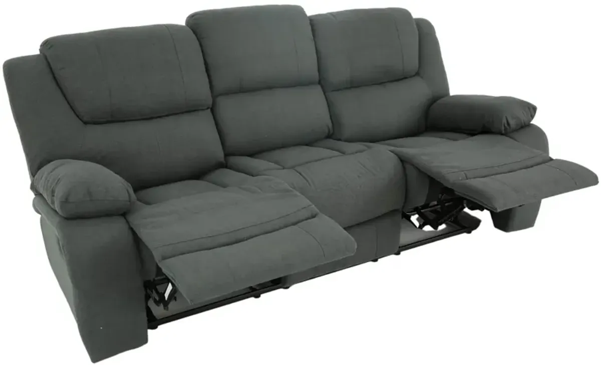 EASTON CHARCOAL RECLINING SOFA