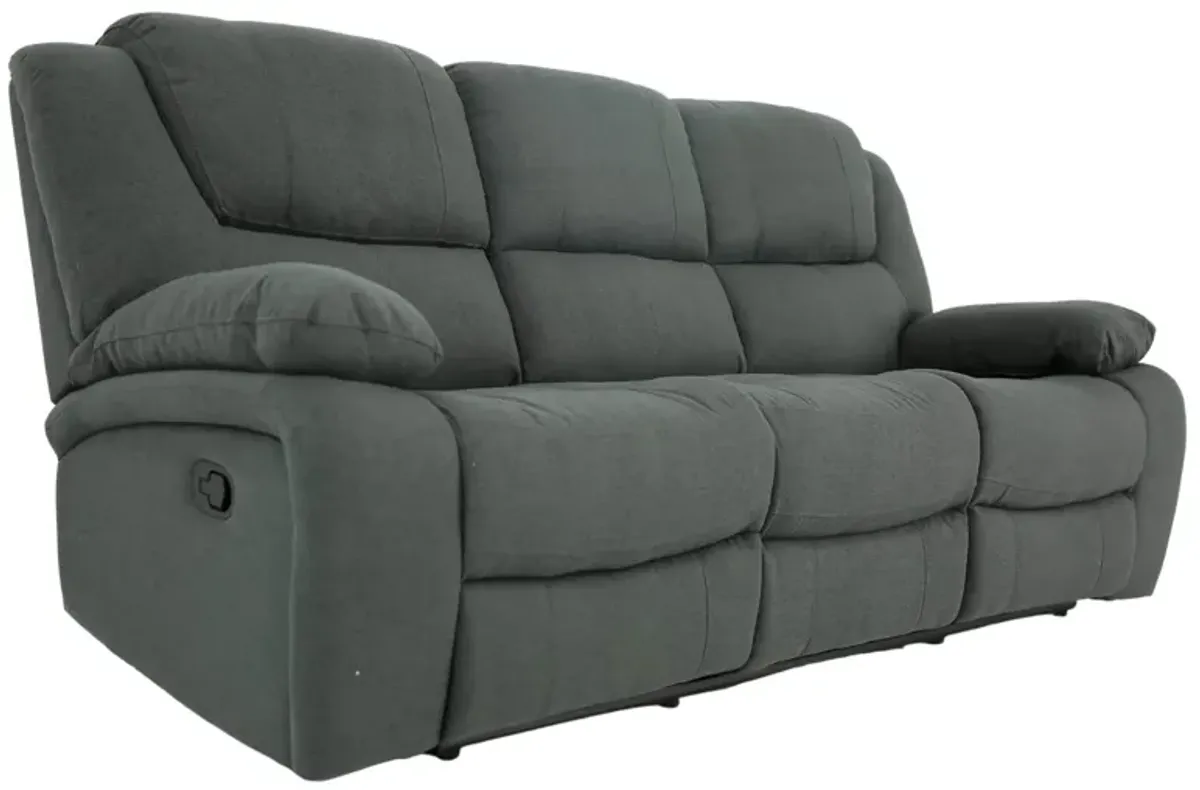 EASTON CHARCOAL RECLINING SOFA