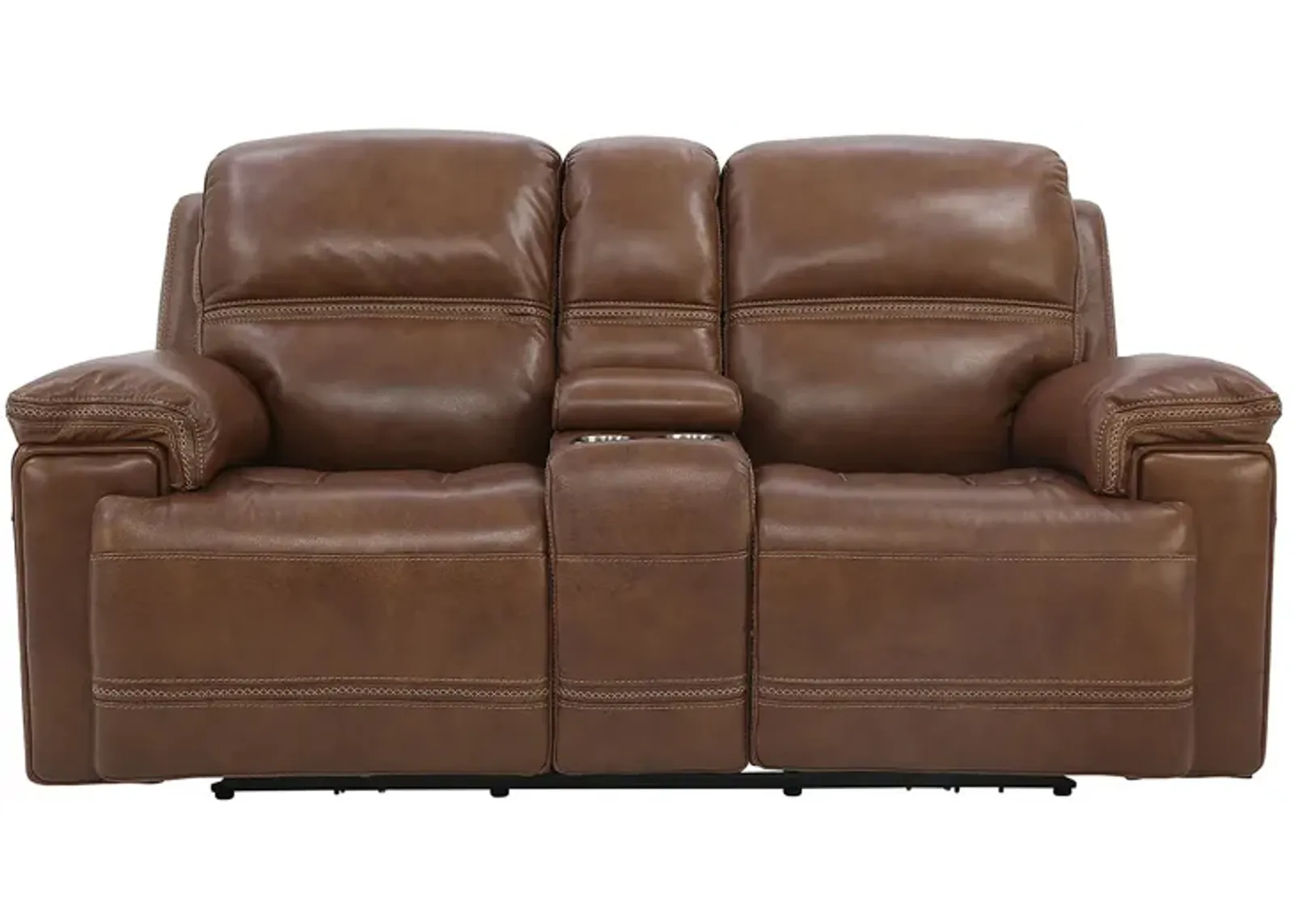 FENWICK POWER SADDLE RECLINING LOVESEAT WITH CONSOLE P2