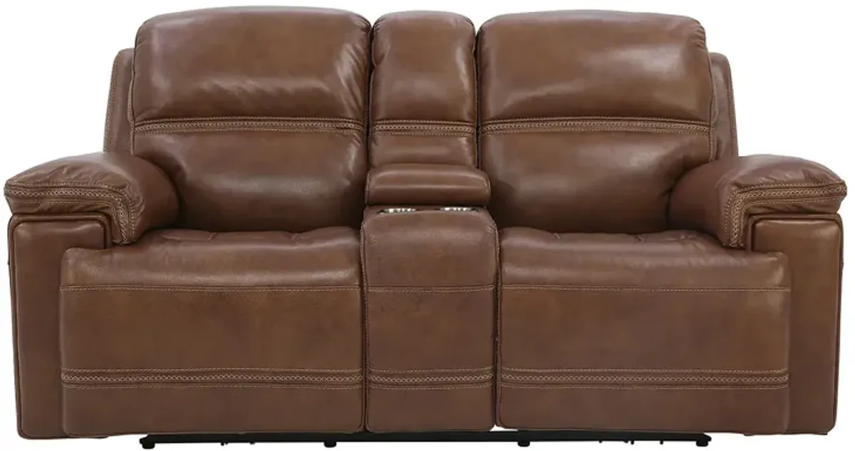 FENWICK POWER SADDLE RECLINING LOVESEAT WITH CONSOLE P2