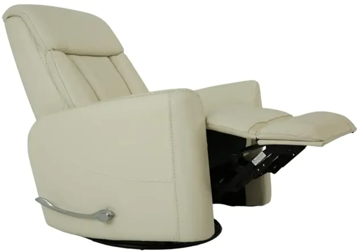 TAURUS ICE LEATHER SWIVEL RECLINER