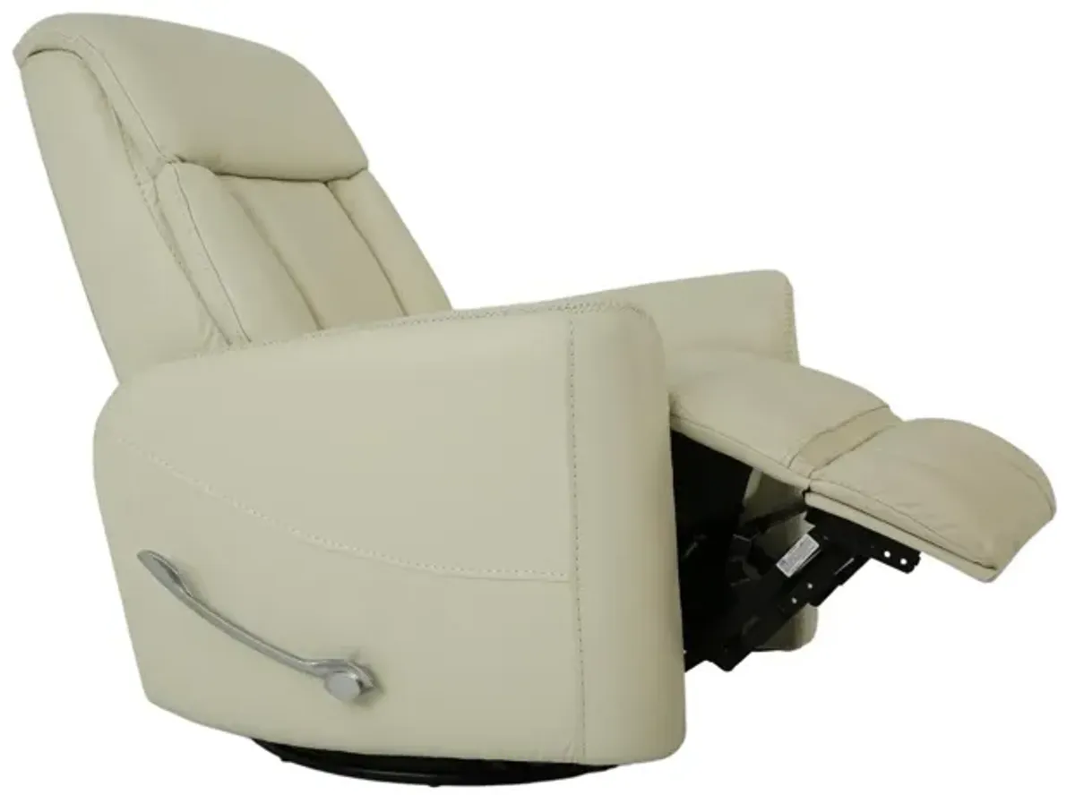 TAURUS ICE LEATHER SWIVEL RECLINER