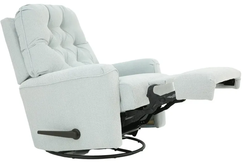 CARA POWDER BLUE SWIVEL GLIDER RECLINER