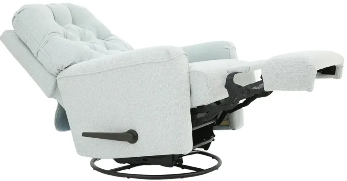 CARA POWDER BLUE SWIVEL GLIDER RECLINER