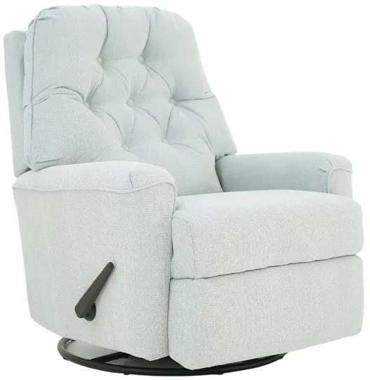 CARA POWDER BLUE SWIVEL GLIDER RECLINER