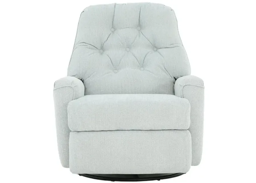 CARA POWDER BLUE SWIVEL GLIDER RECLINER