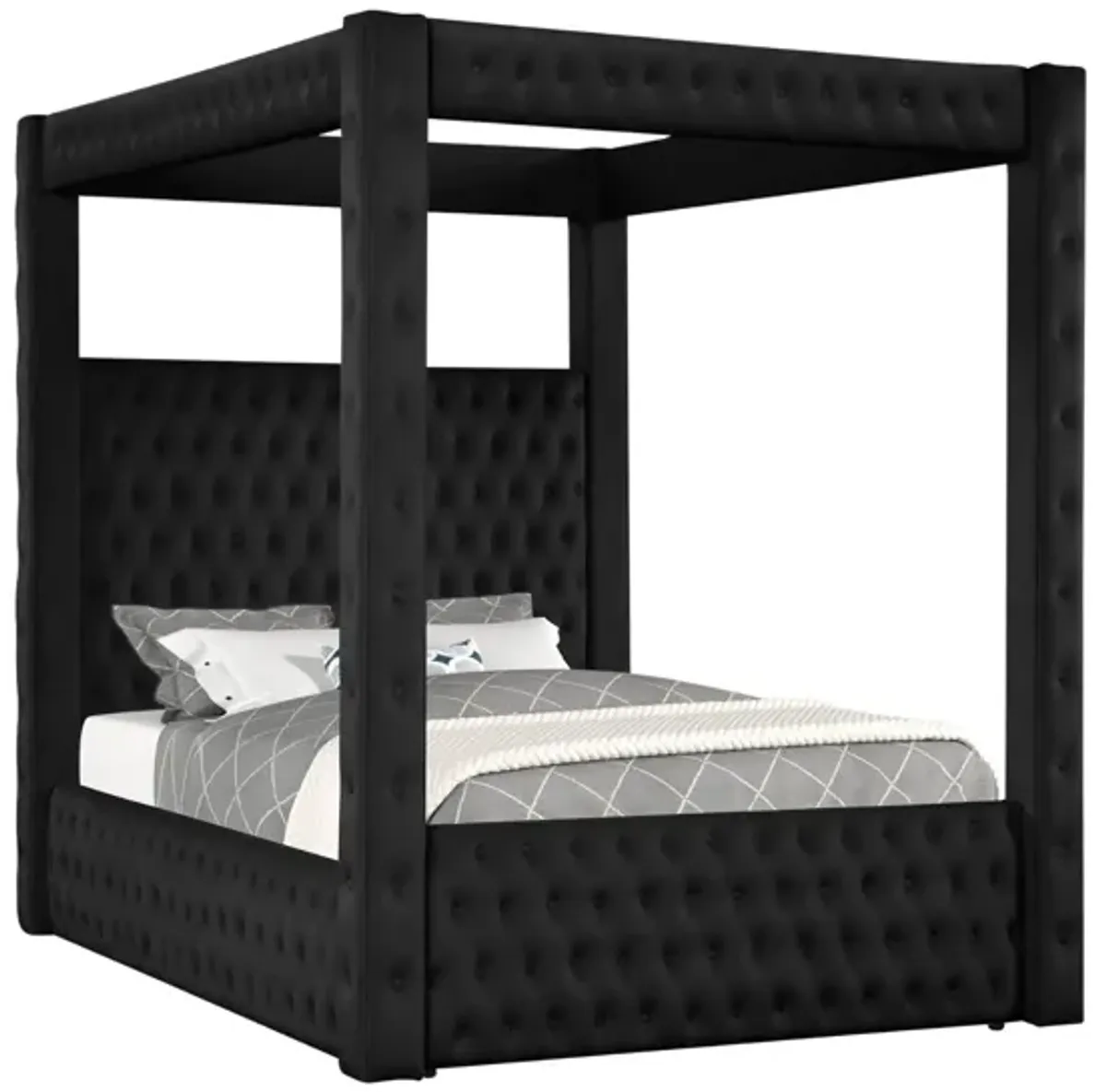 ANNABELLE BLACK CANOPY QUEEN BED