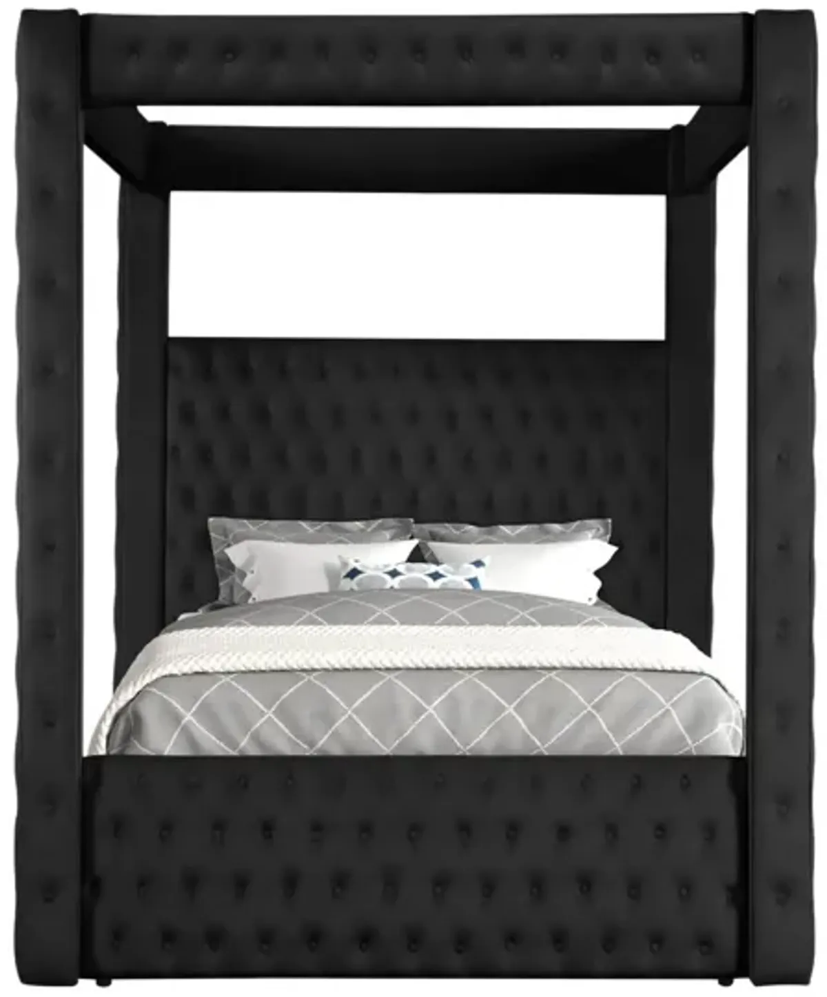 ANNABELLE BLACK CANOPY QUEEN BED