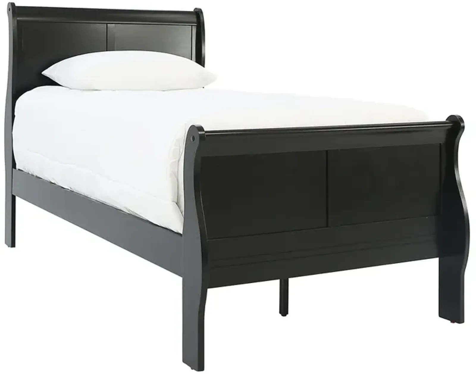 LOUIS PHILIP BLACK TWIN BED