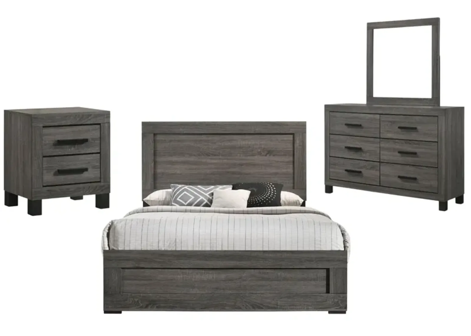 AMELIE GREY FULL BEDROOM SET