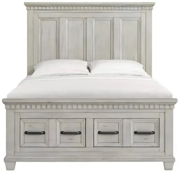MCCOY ANTIQUE WHITE QUEEN BED