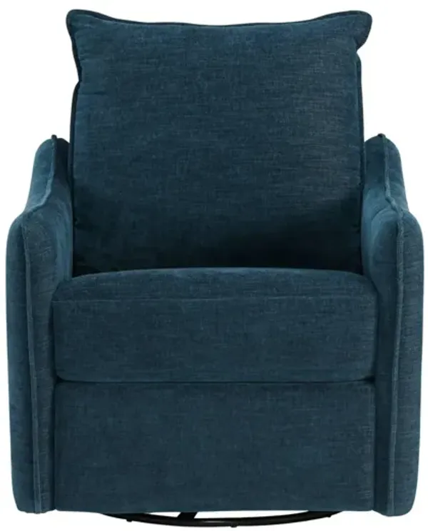 MCBURG NAVY SWIVEL POWER RECLINER