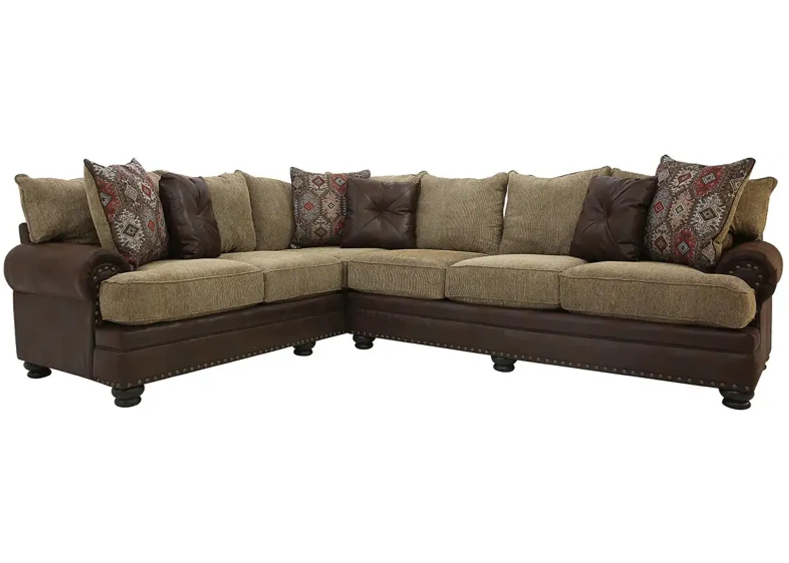 DARIUS CHOCOLATE 2 PIECE SECTIONAL