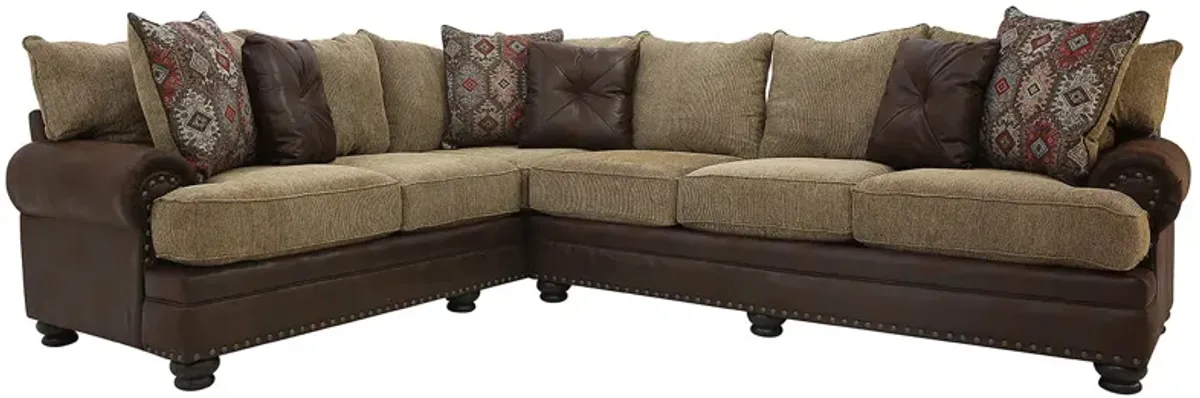 DARIUS CHOCOLATE 2 PIECE SECTIONAL