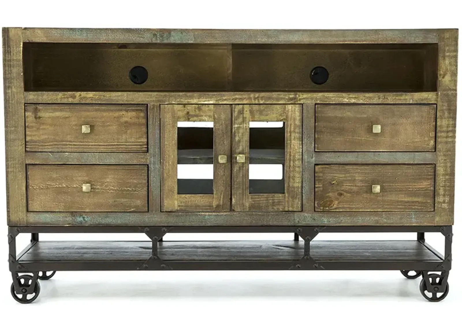 URBAN GOLD 4 DRAWER MEDIA CONSOLE 62"