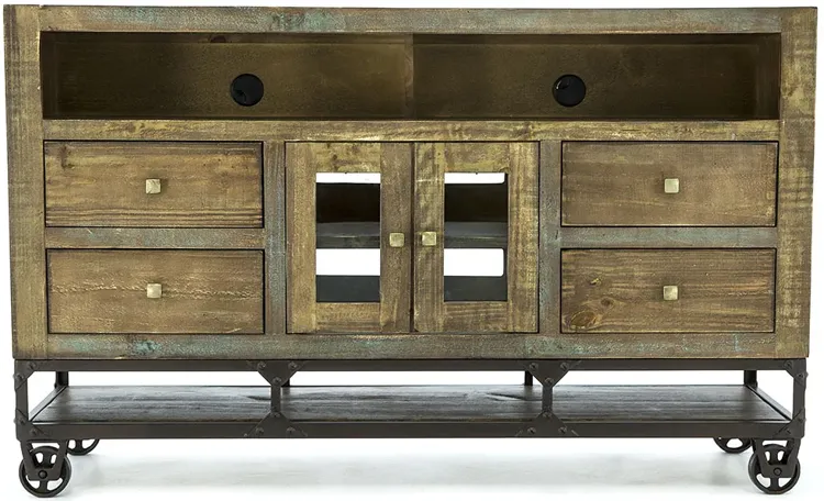 URBAN GOLD 4 DRAWER MEDIA CONSOLE 62"