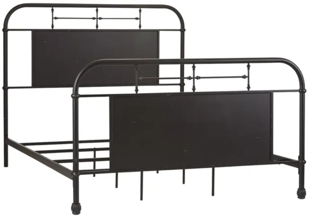 JOLENE VINTAGE BLACK KING BED