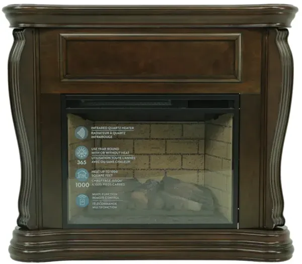 JAYDEN CHERRY FIREPLACE WITH INSERT