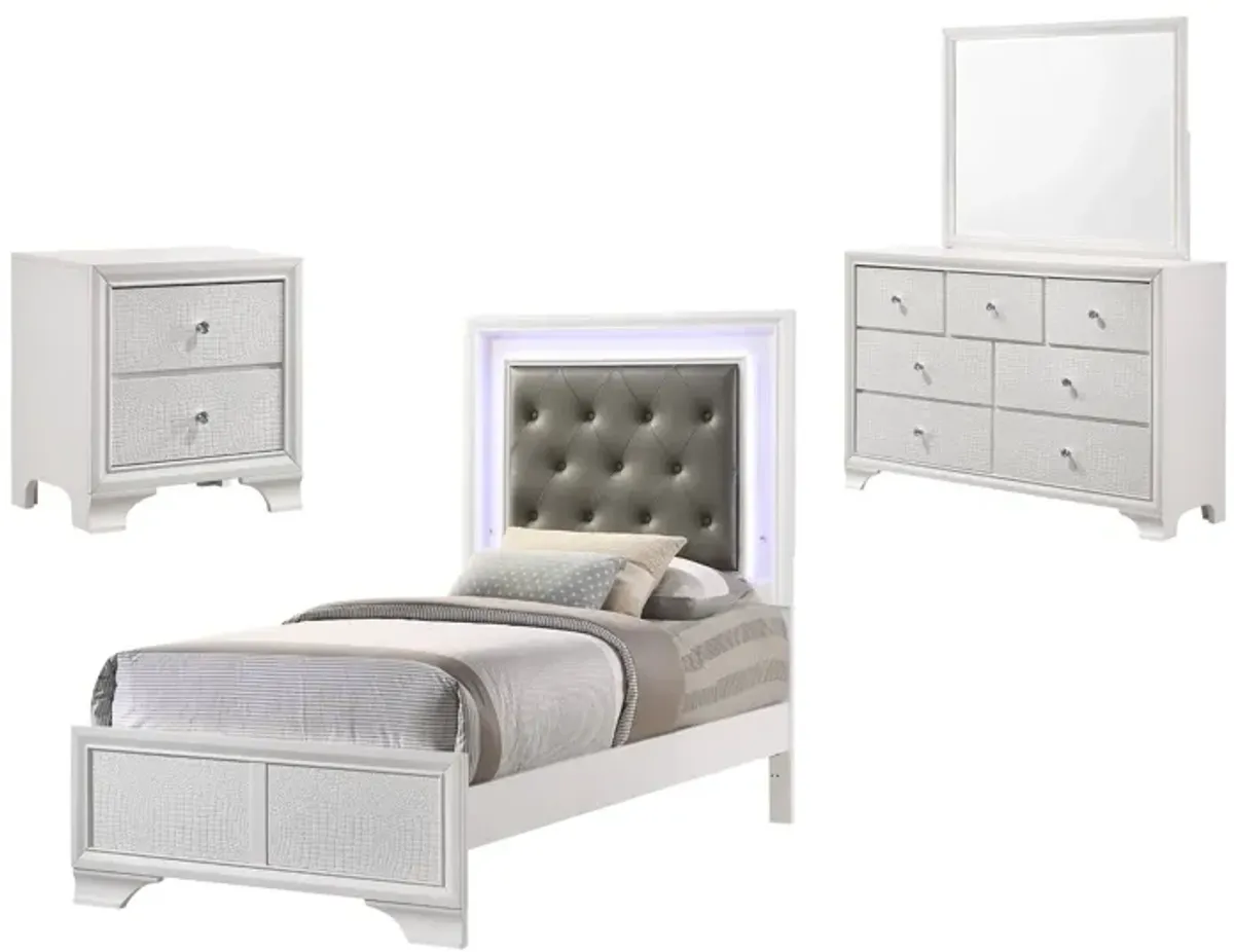 LYSSA FROST TWIN BEDROOM SET