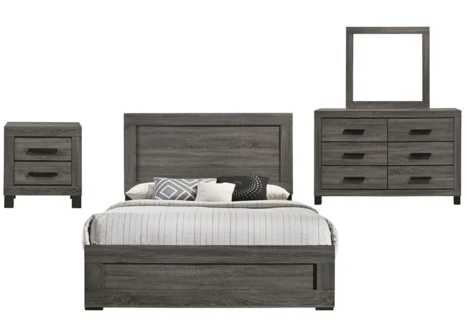 AMELIE GREY KING BEDROOM SET